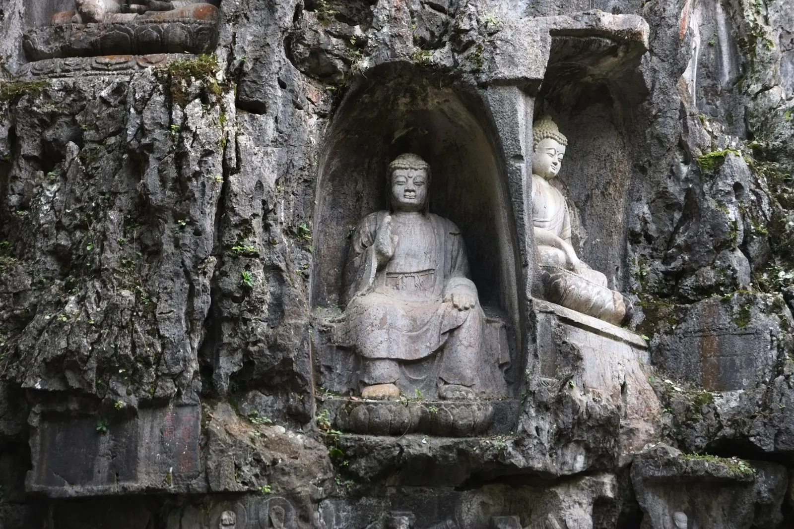 Feilai Peak stone carvings at Lingyin Temple