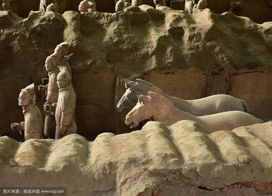 Terracotta warriors and horses in Pit 1