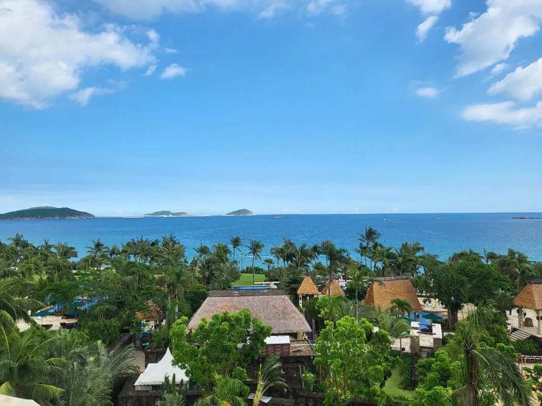 Yalong Bay beach and resort coastline