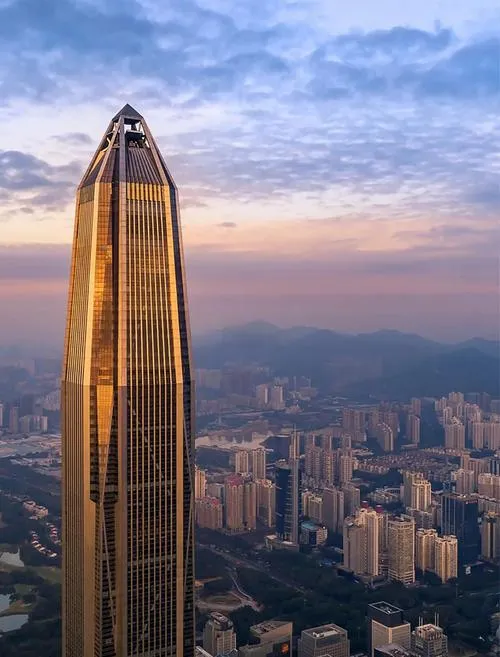 The Ping An Finance Centre from below
