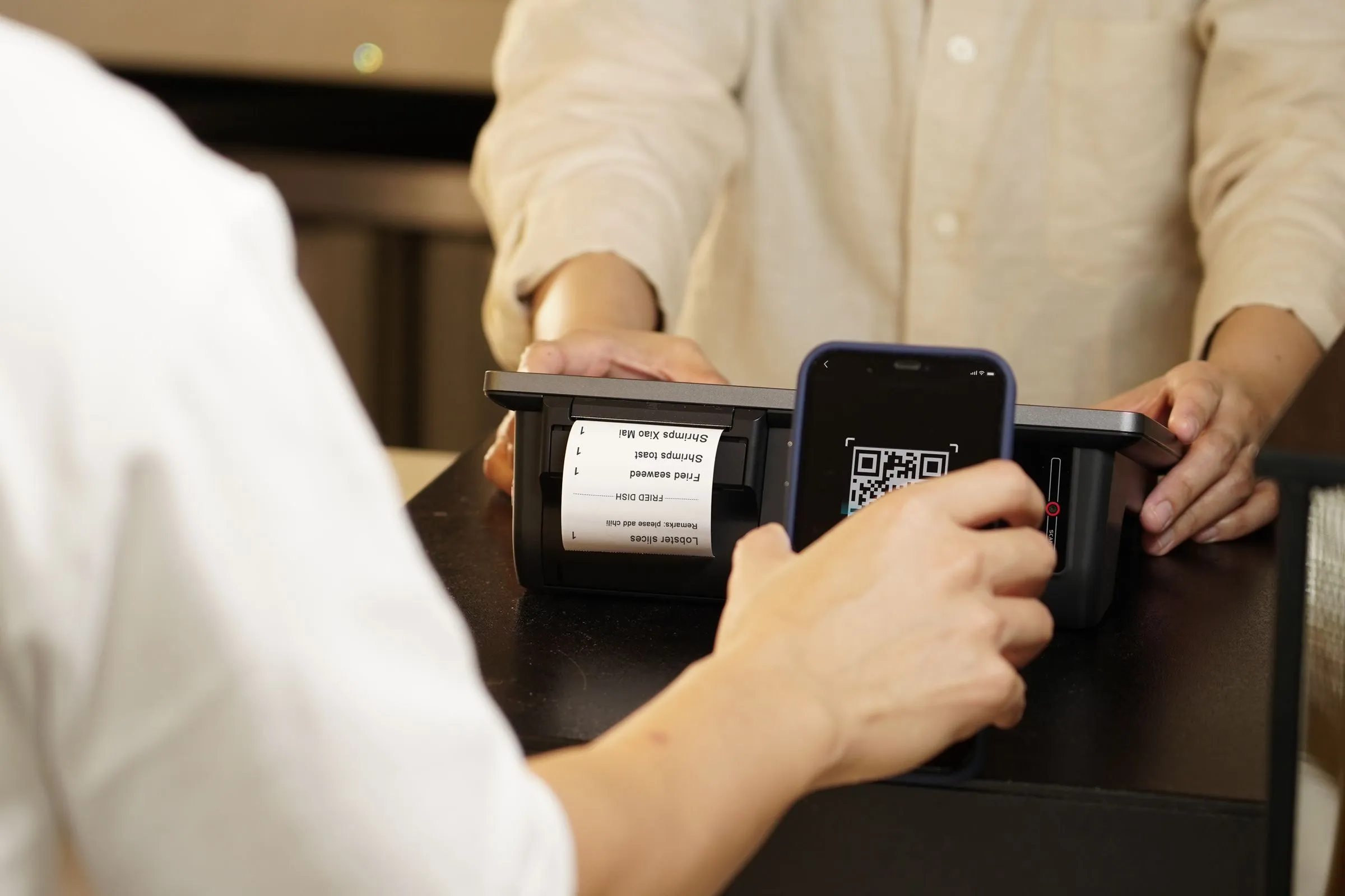 Paying by QR code in China