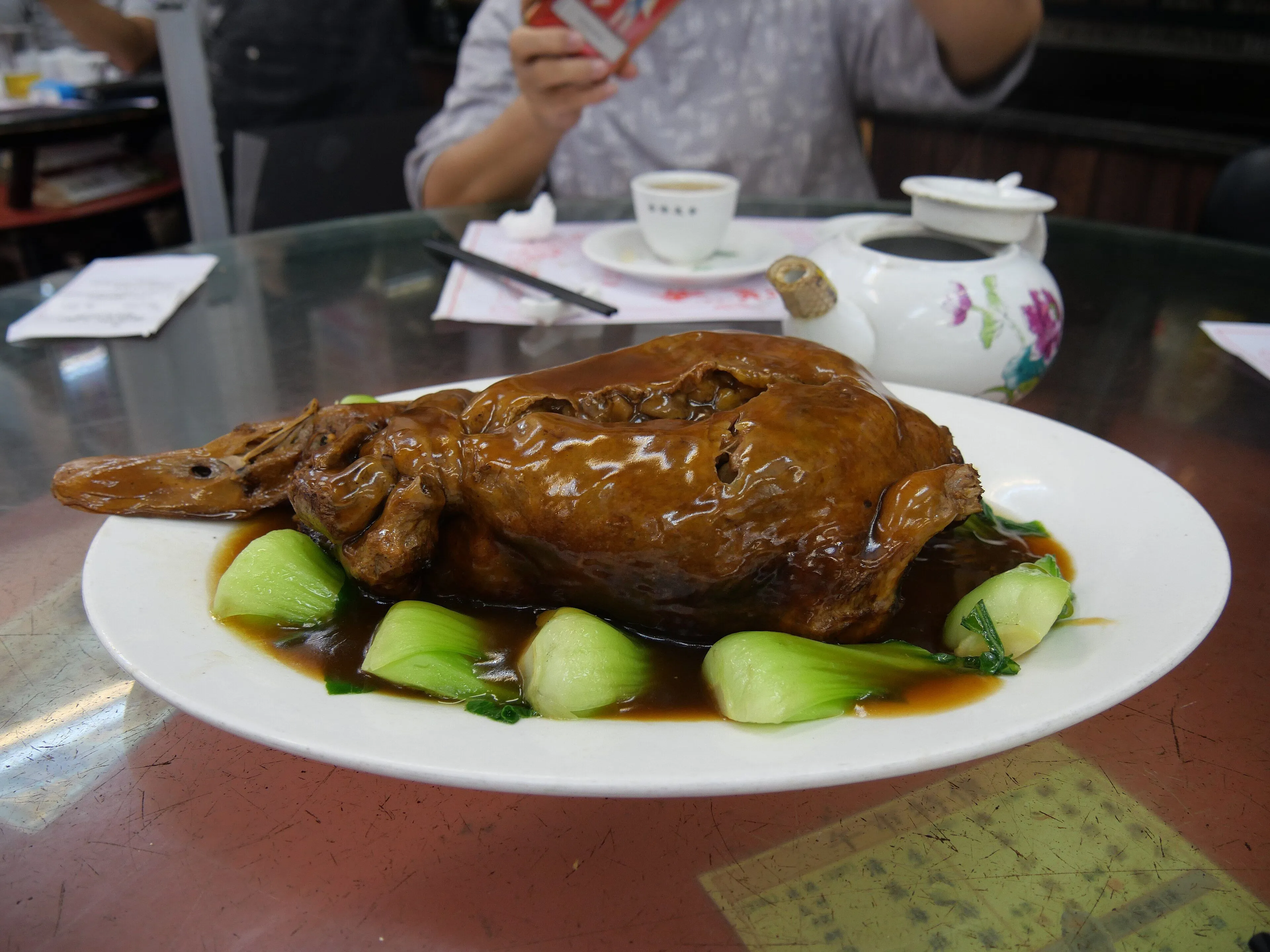 Babao ya — a whole boned duck stuffed, steamed and served in one piece, Shanghai